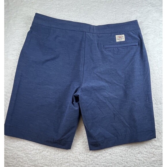 Fahrety Shorts Mens 34 Blue All Day Chino 9" Flat Front Drawstring Quick Dry - Picture 10 of 14